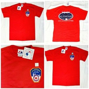MLB NYFD New York Yankees Allstar Game  Majestic Tshirt Mens Sz M 2008 Red NWT